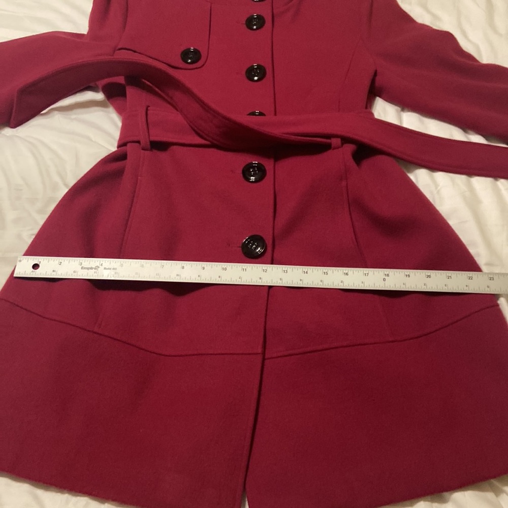 Worthington Fuchsia Peacoat Black Buttons and Tye Waist Size M GORGEOUS! EUC!!! - Picture 9 of 16